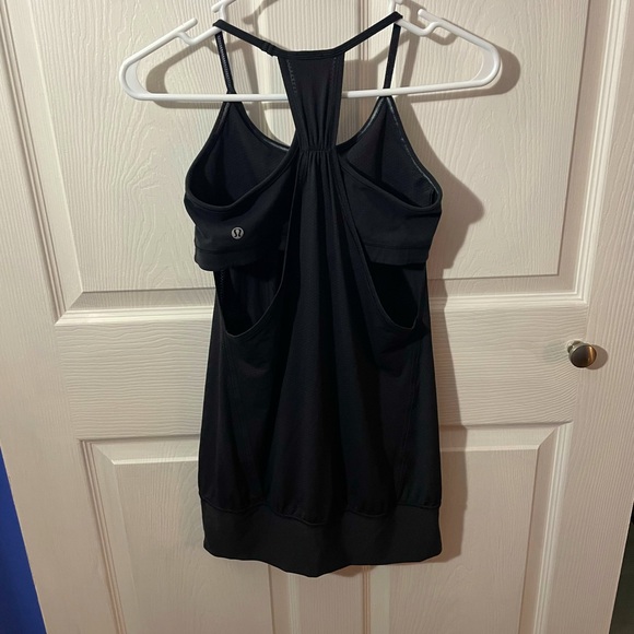 Lululemon Black Tank Top Size 6 - Picture 2 of 3